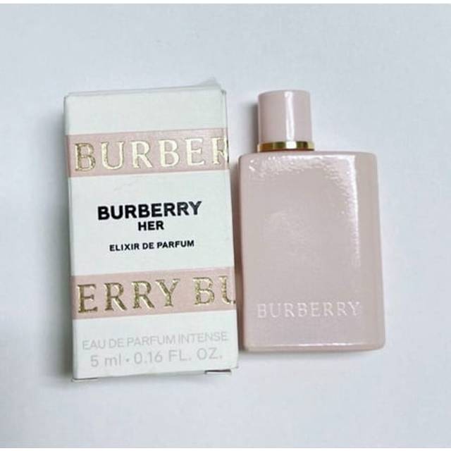 Burberry her elixir de parfum 5ml eau de parfum intense deluxe mini & boxed