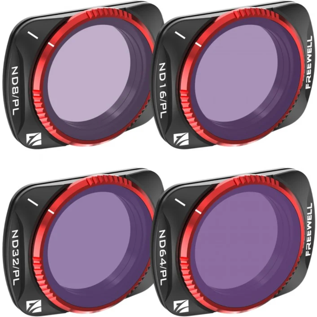 Freewell Osmo Pocket 3 Filters - Bright day - 4Pack