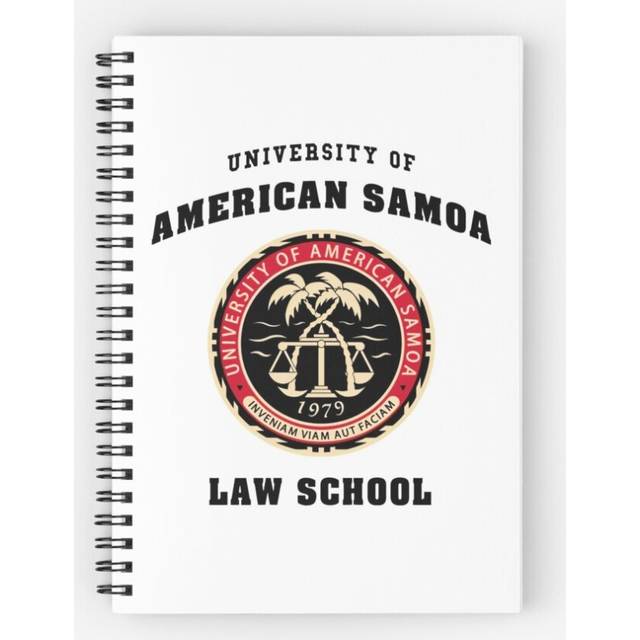 Spiral Notebook University of American Samoa Law School Logo Better Call Saul A5 120 Pages