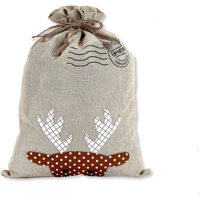 2pcs Storage Gift Bags Elk Christmas Tree Pouch Gift Bags