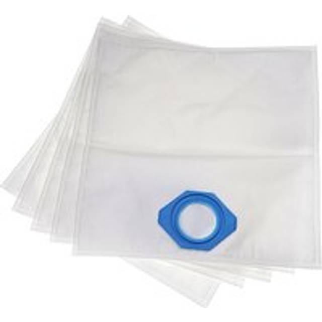 5x Vacuum Cleaner Bag Replacement for Nilfisk 107418525, 5715492194087 for Vacuum Cleaner - Microfleece, 39 cm x 40 cm White - Vhbw