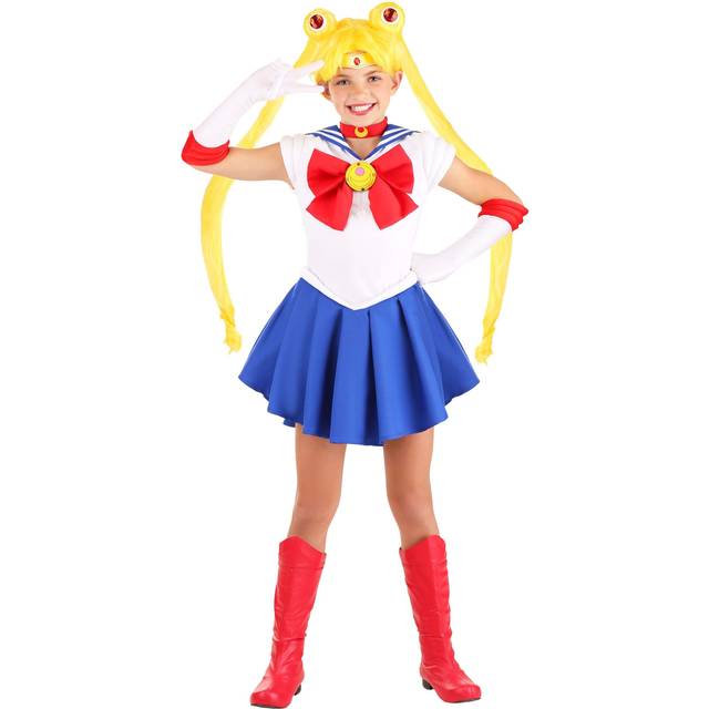 Sailor Moon Girl's Costume | Sailor Moon Costumes - Blue&#47;Red&#47;White (XL)