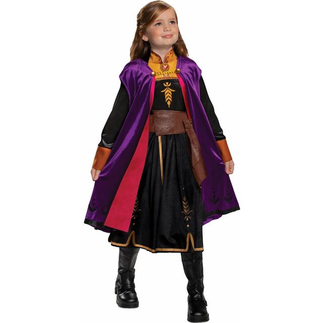 Deluxe Frozen 2 Anna Costume for Girls - Black&#47;Yellow&#47;Purple (4/6)