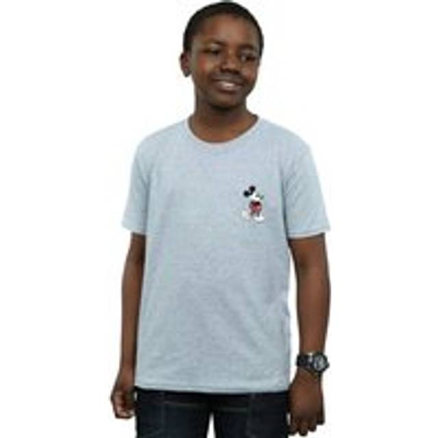(5-6 Years, Sports Grey) Disney Boys Mickey Mouse Kickin Retro Chest T-Shirt