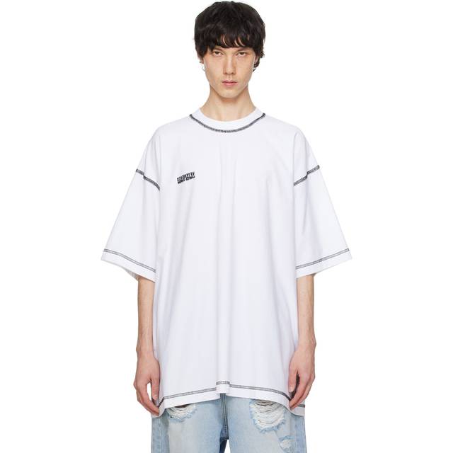 VETEMENTS White Inside Out T-Shirt - WHITE - S