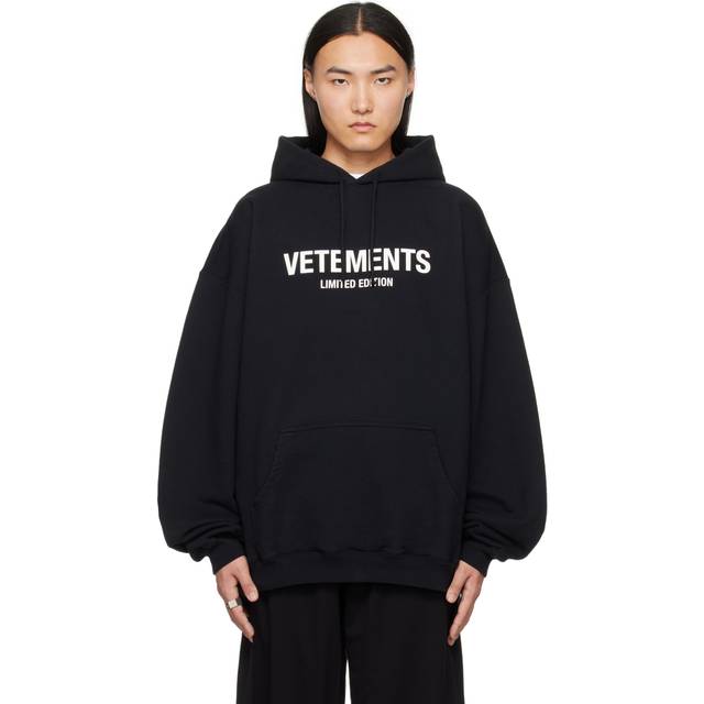Vetements, Hoodies, male, Black, L, Limited Edition Sweatshirt