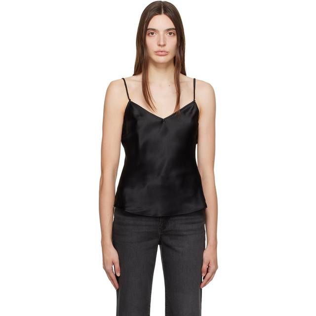 FRAME Black V-Neck Camisole - Noir - XXS