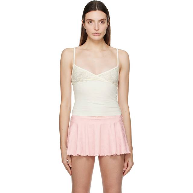 Frankies Bikinis Off-White Dream Tank Top - Porcelain - L
