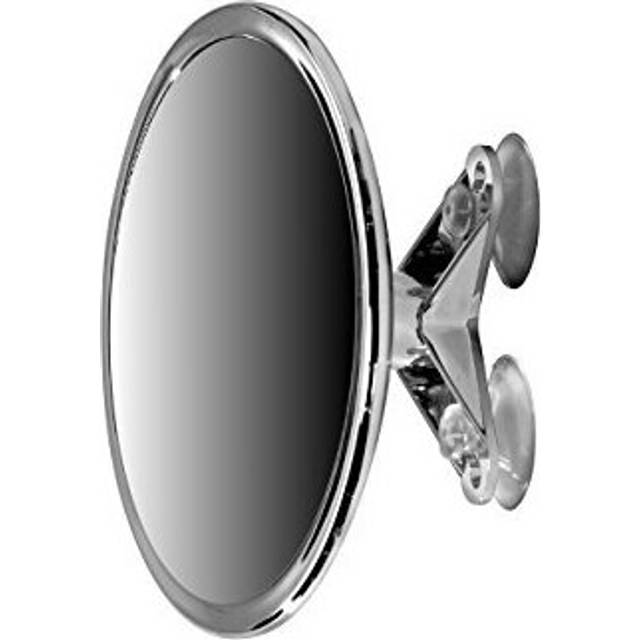 "6"" Suction Mount Mirror - 5X Magnifying Vanity Makeup Mirror with 3-Point Super Suction, Pivoting, Rotating and Locking Suction"