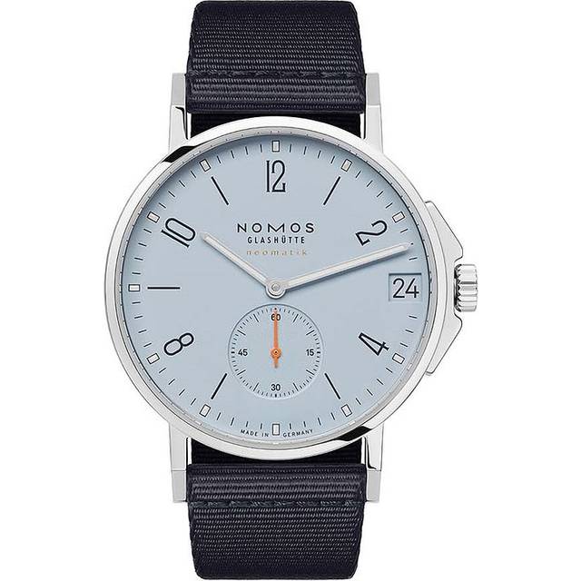 Nomos Glash&#xFC;tte Unisexuhr Ahoi neomatik 38 date sky 526 - silber