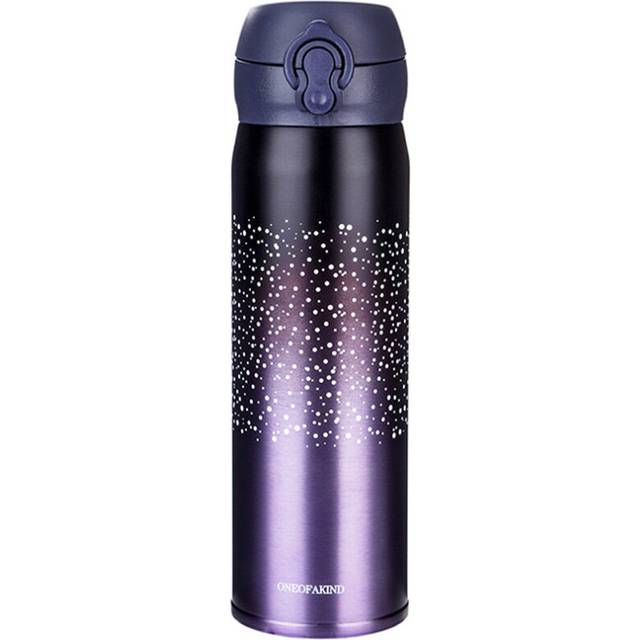 Vacuum Flask Thermos Mug Coffee For Tea Stainless Steel Cup Portable Stars Color Gradient Bottle Travel Thermal Mug 350ml/500ml