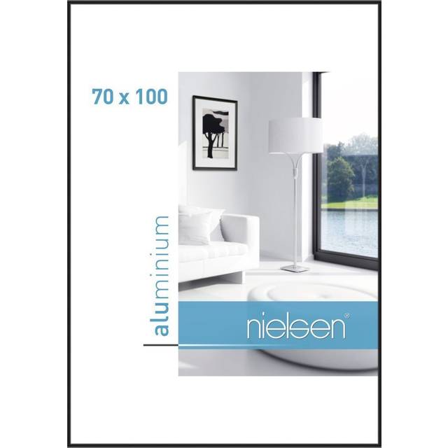 Nielsen Aluminium Picture Frame Polished Black 70cm x 100cm