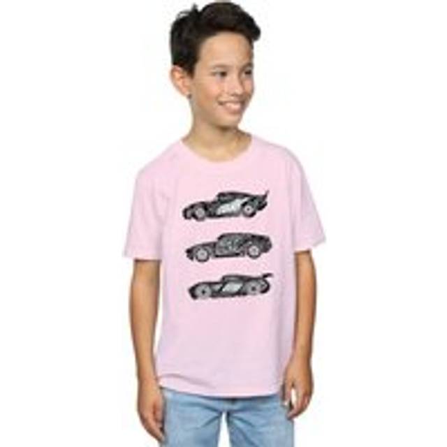 (12-13 Years, Baby Pink) Disney Boys Cars Text Racers T-Shirt