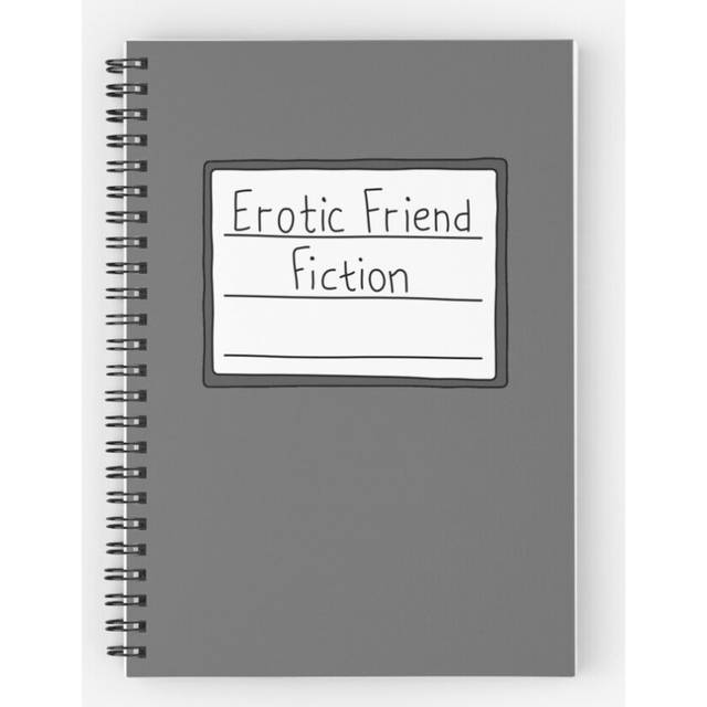 Spiral Notebook Erotic Friend Fiction *Blank* A5 120 Pages