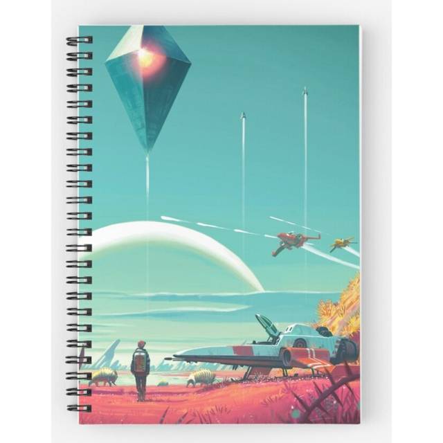 Spiral Notebook No Mans Sky - Horizon A5 120 Pages
