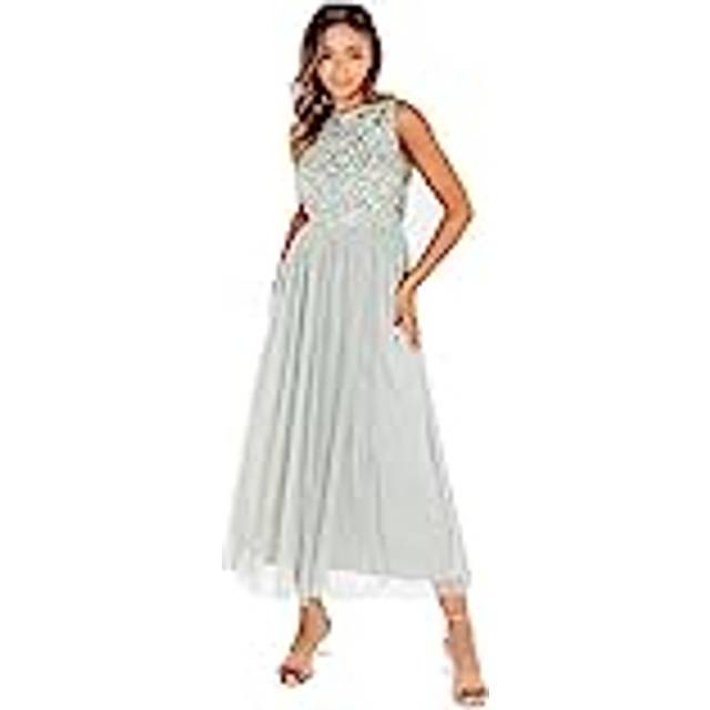 Embellished Midaxi Dress - Mint - 20
