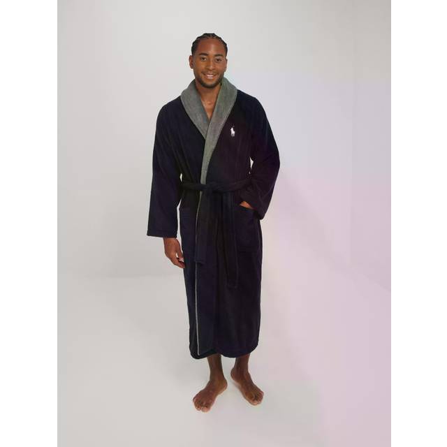 Polo Ralph Lauren, Robes, male, Blue, L/XL, Blue Cruise Back Logo Bathrobe