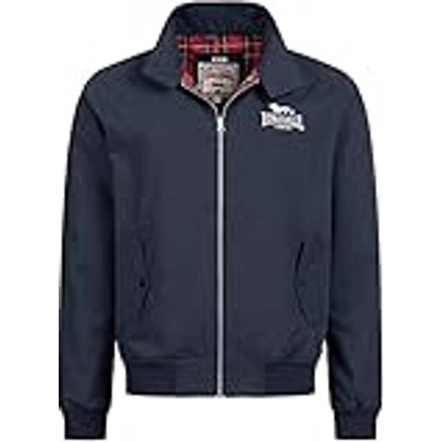 Lonsdale Klassisk allvädersjacka för män, Navy/silver, M
