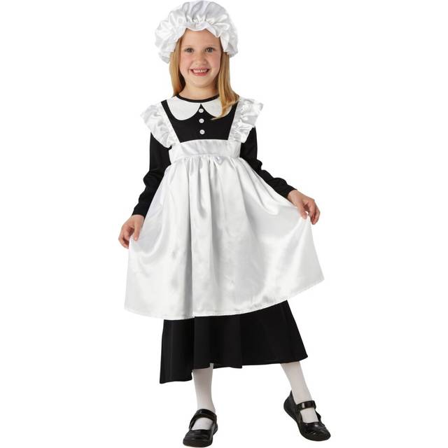 Bristol Novelty Girls Victorian Maid Costume S black/white