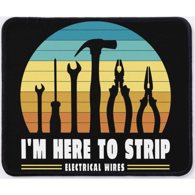 Mouse Pad Electrician tools retro sunset 11.8 x 9.8 inch Computer Mat Gaming Office Mousepad