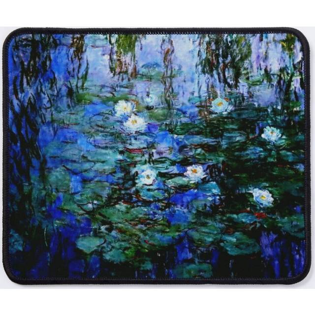 Mouse Pad Claude Monet's Blue and White Water Lilies - Les NymphÃ©as Bleus et Blancs  11.8 x 9.8 inch Computer Mat Gaming Office Mousepad