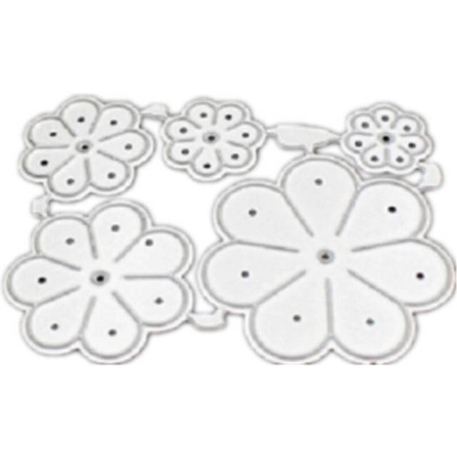 Five Flowers Embossed Carbon Steel Knife Mold DIY Cutting Book Album Greeting Card Making Mold