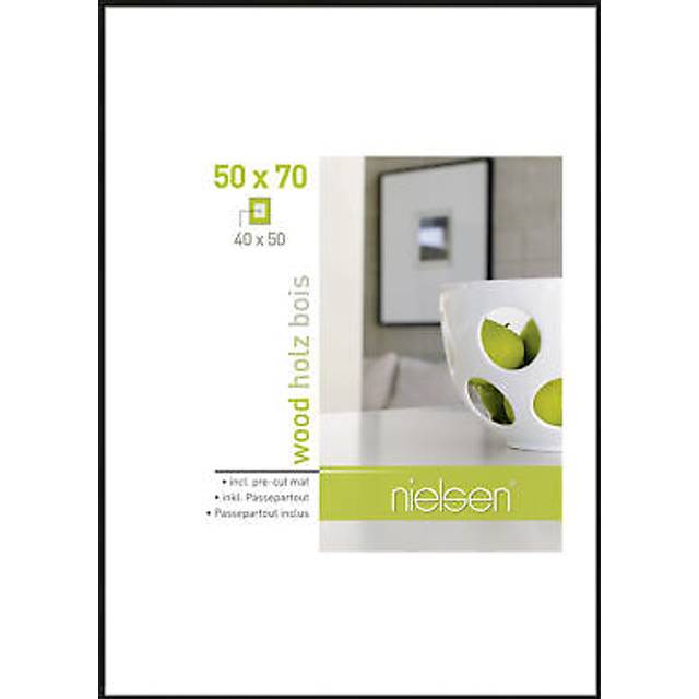 accent by nielsen Apollon Wooden Picture Frame - Black (70cm H x 50cm W x 3cm D)