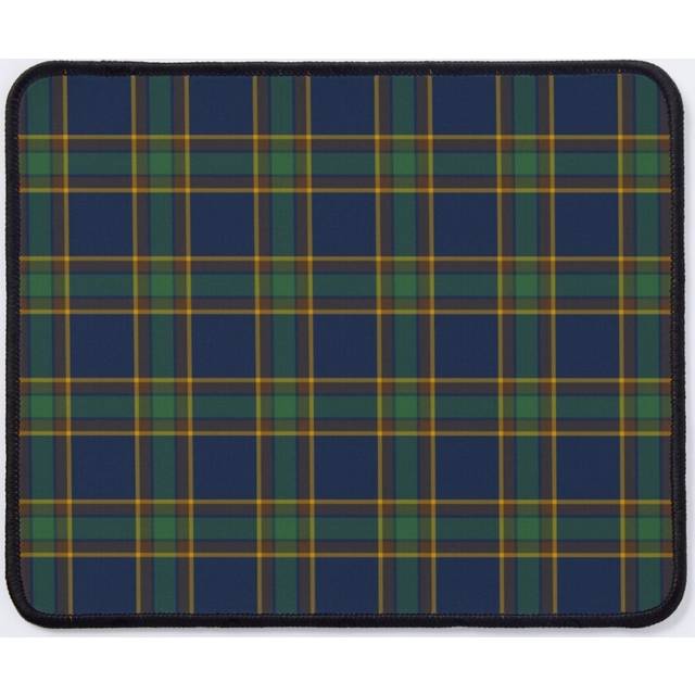 Mouse Pad McGovern Tartan Pattern Navy and Green Irish Plaid 11.8 x 9.8 inch Computer Mat Gaming Office Mousepad