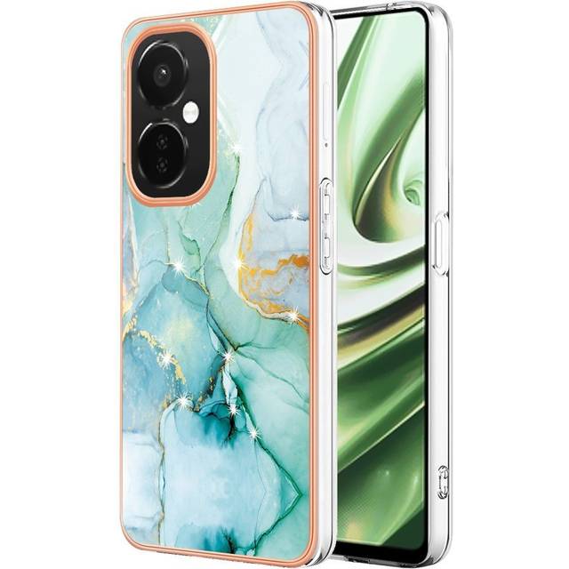 OnePlus Nord CE 3 Lite (5G) Hybrid Plast Skal - Turkos Marmor
