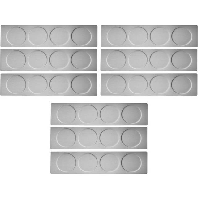 9X Magnetic Spice Jars Rack Stainless Steel Spice Jars Wall Plate Base Wall Mounted Base for Magnetic Spice Tins