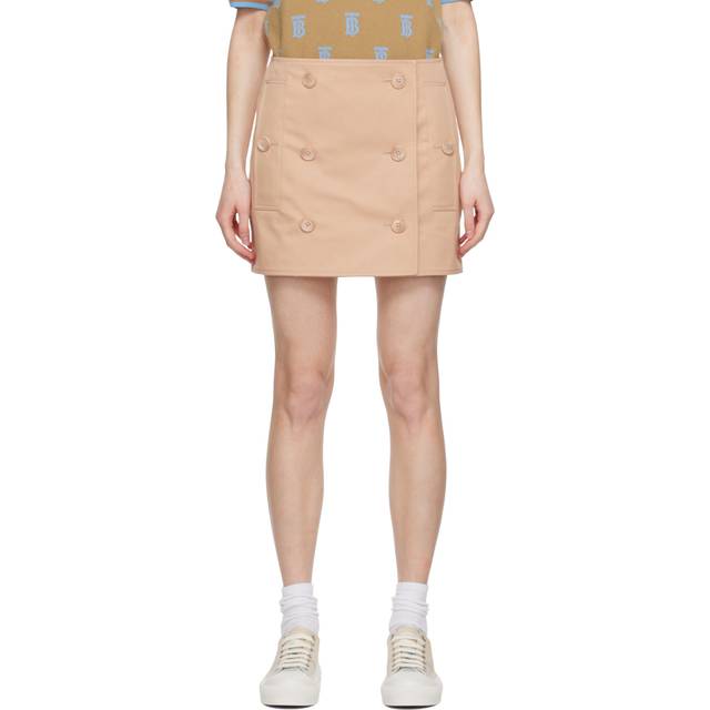 Burberry, Short Skirts, female, Beige, XS, Mini Skirt