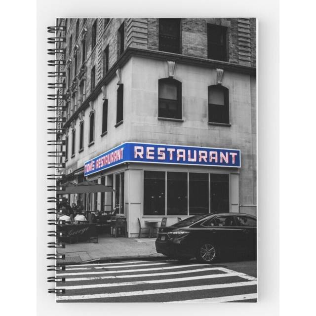 Spiral Notebook Tom's Restaurant A5 120 Pages