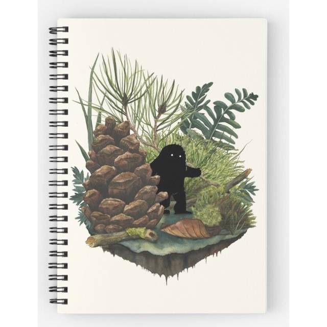 Spiral Notebook Tiny Sasquatch A5 120 Pages