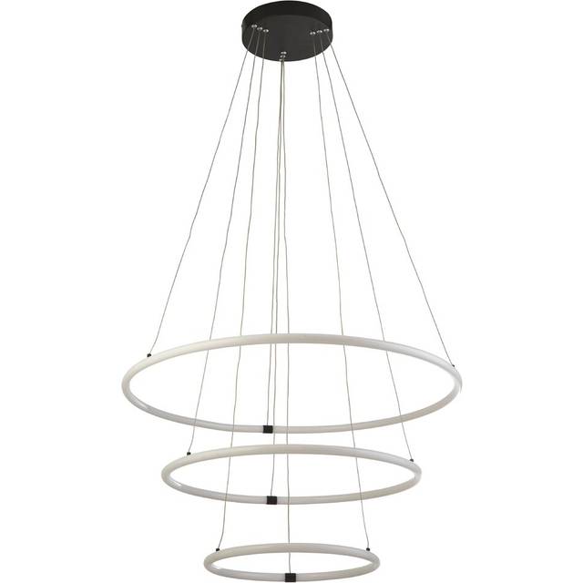 Lollis 3-Light Unique/Statement Chandelier - Chrome (50cm H X 79cm W X 7.9cm D)