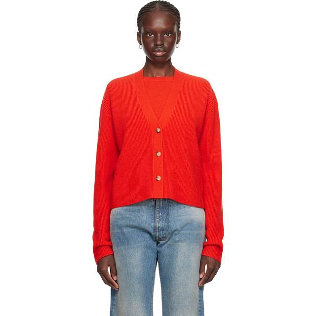 Guest in Residence SSENSE Exclusive Red Cardigan - Cherry - L