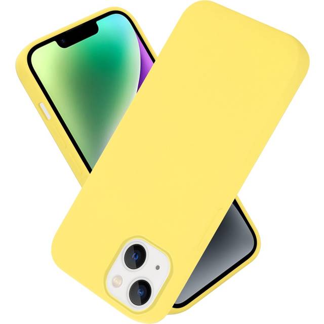 (LIQUID YELLOW) Cadorabo Case for Apple iPhone 14 PLUS Cover Protection TPU Silicone Gel
