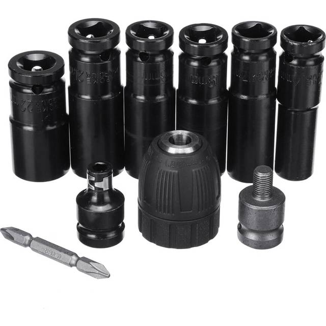 12pcs Socket Adapter Reducer Drill Bits Set Electric Spanner Accessories For Impact Driver