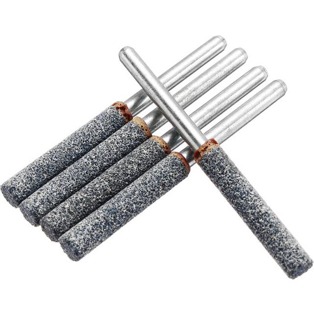 5pcs 3/16 Inch Grinding Head Stone Diamond Chainsaw Sharpener Burr Stone Set