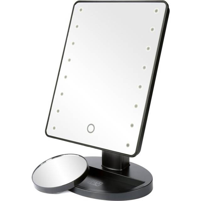 H&S Makeup Mirror with Lights - Light Up Vanity Mirror for Dressing Table Bathroom Desk - Battery Operated with LED Lights - Includes Detachable