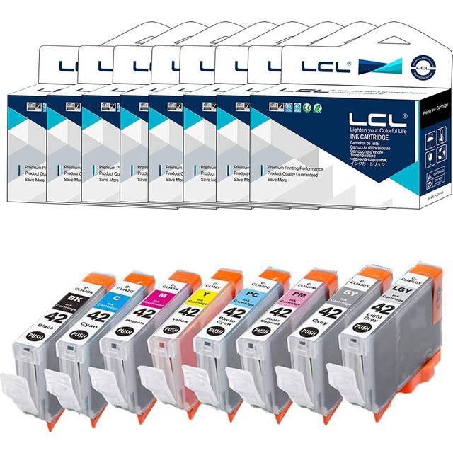 Compatible LCL  Ink Cartridge CLI-42 CLI42 (8 BK C M Y PC PM GY LGY) Replacement for Canon PIXMA Pro-100 PIXMA Pro-100S
