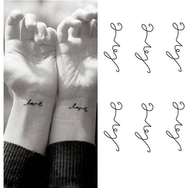 2Pcs Temporary Tattoos Stickers Waterproof Body Art Removable Flash Tattoos