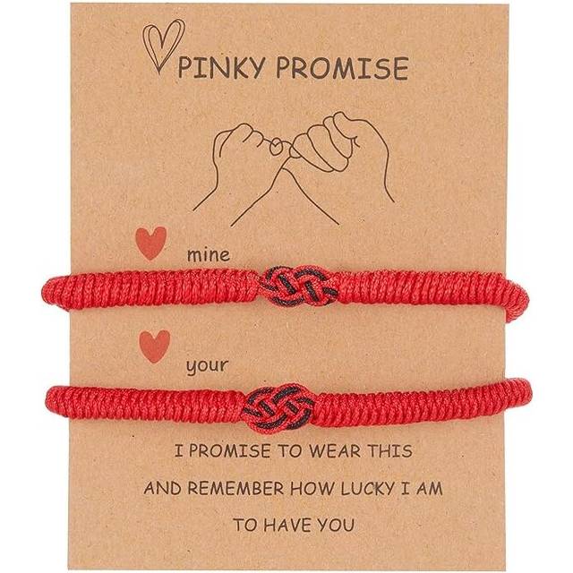 Red String Bracelets Protection Adjustable Good Luck Vajra Knot Bracelet for Couples Friends Family Women Men Girls Boys