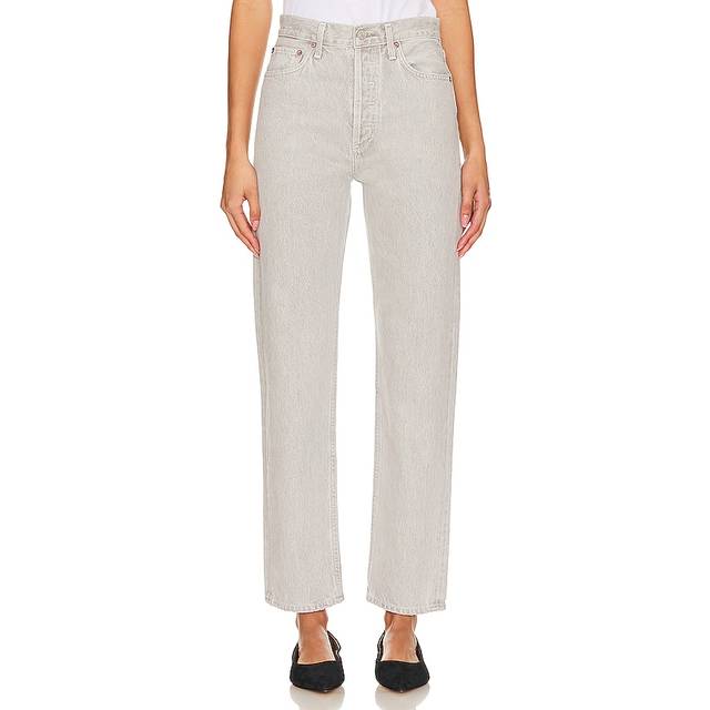 AGOLDE 90's Pinch Waist Straight in Rain - Grey. Size 32 (also in ). (32)