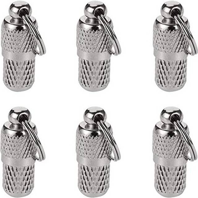 SUSSURRO 6 Pack Pet ID Tags,Tag Barrel Tube with Address Name Label,Anti -Lost Dog Cat ID Tag for Collar Of Dog Cat