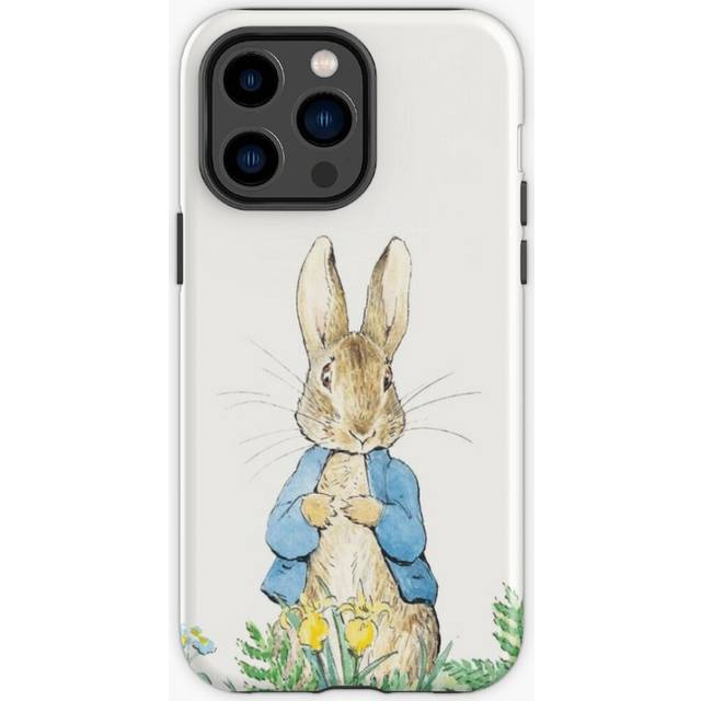 Phone Case Beatrix Potter Peter Rabbit and Flowers Illustration  for iPhone Samsung 14 13 12 11 Plus Pro Max Galaxy S23 S22 Ultra Note 20 10