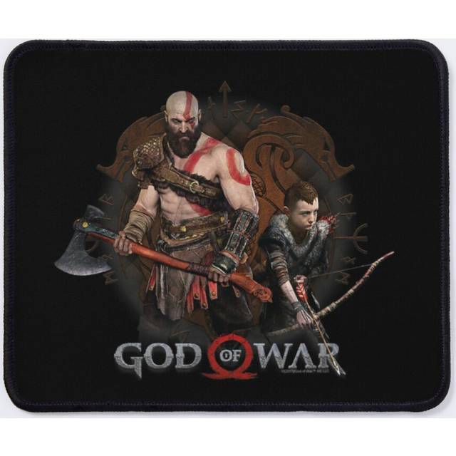 Mouse Pad God of War Ragnarok Icon with Kratos and Atreus  11.8 x 9.8 inch Computer Mat Gaming Office Mousepad