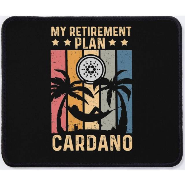 Mouse Pad My Retirement Plan Cardano - Cryptocurrency Traders Gift 11.8 x 9.8 inch Computer Mat Gaming Office Mousepad
