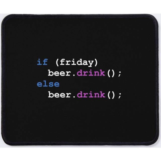 Mouse Pad Programming - Beer and Code 11.8 x 9.8 inch Computer Mat Gaming Office Mousepad