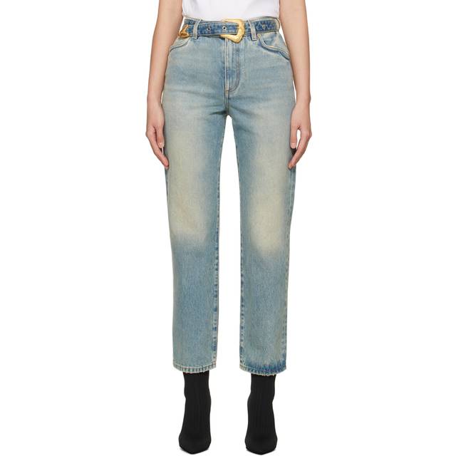 Balmain Blue Classic Belted Jeans - 6FF Bleu Jean - FR 34