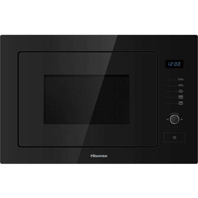 Hisense HB25MOBX7GUK 25 Litre 39cm High, Built In Small Microwave With Grill - Black
